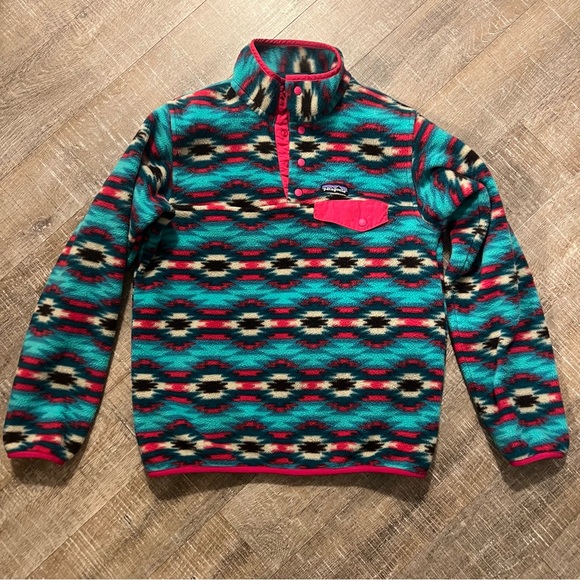 Patagonia Synchilla Snap T Pullover Wild Desert Beryl Green - Picture 4 of 11